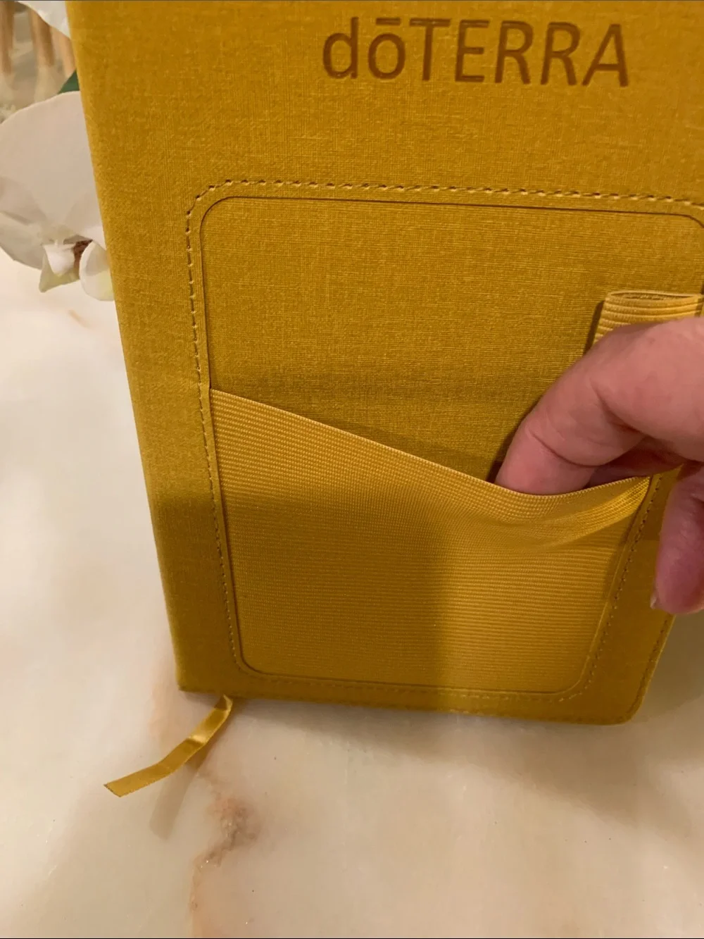 2 Doterra Mustard Yellow Notebooks